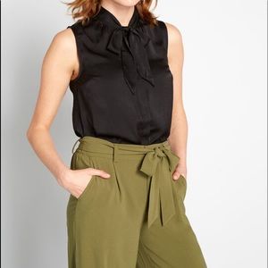 Modcloth Button Up Toe Front Top